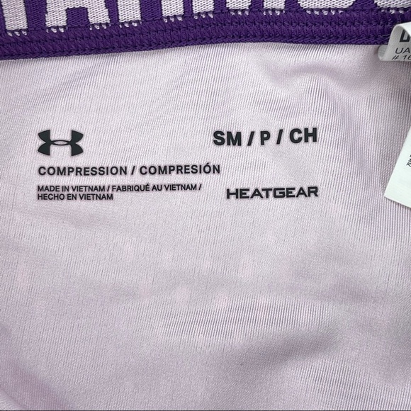 Under Armour Women’s Purple Compression Heat Gear Dry fit Workout Leggings S - Picture 7 of 9